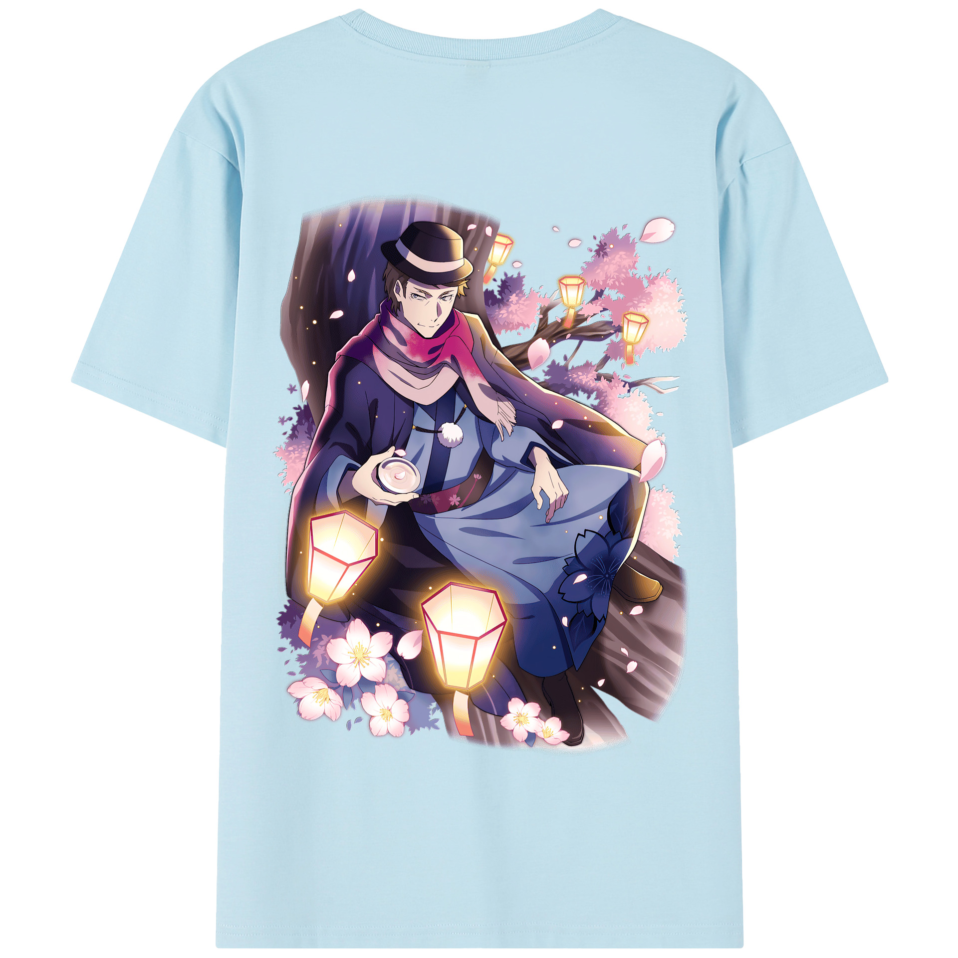 （画像用） 文豪ストレイドッグス Bungo Stray Dogs 綿100％半袖Tシャツ（背面プリント）